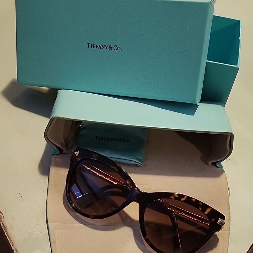 Tiffany & Co. Brown Tortoise Sunglasses